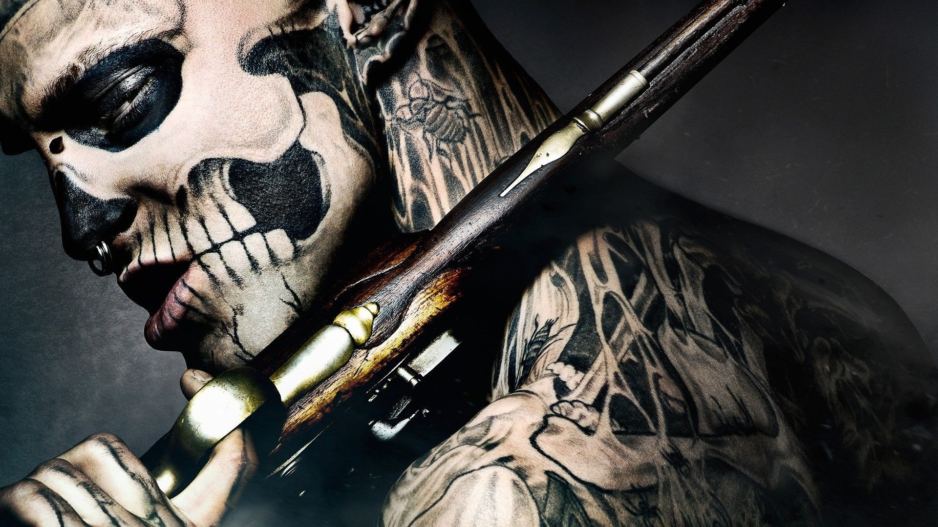 High Resolution Tattoos Wallpaper 1080p Hd Siwallpaperhd - 47 Ronin Skull Man - HD Wallpaper 