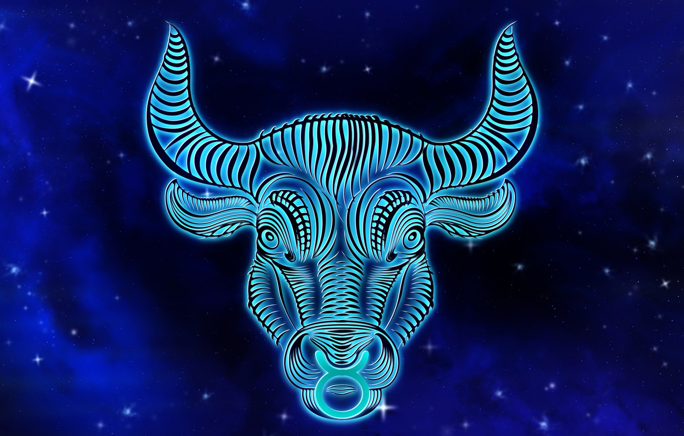 Photo Wallpaper Space, Bull, Zodiac Sign, Taurus - Full Moon November 12 2019 - HD Wallpaper 