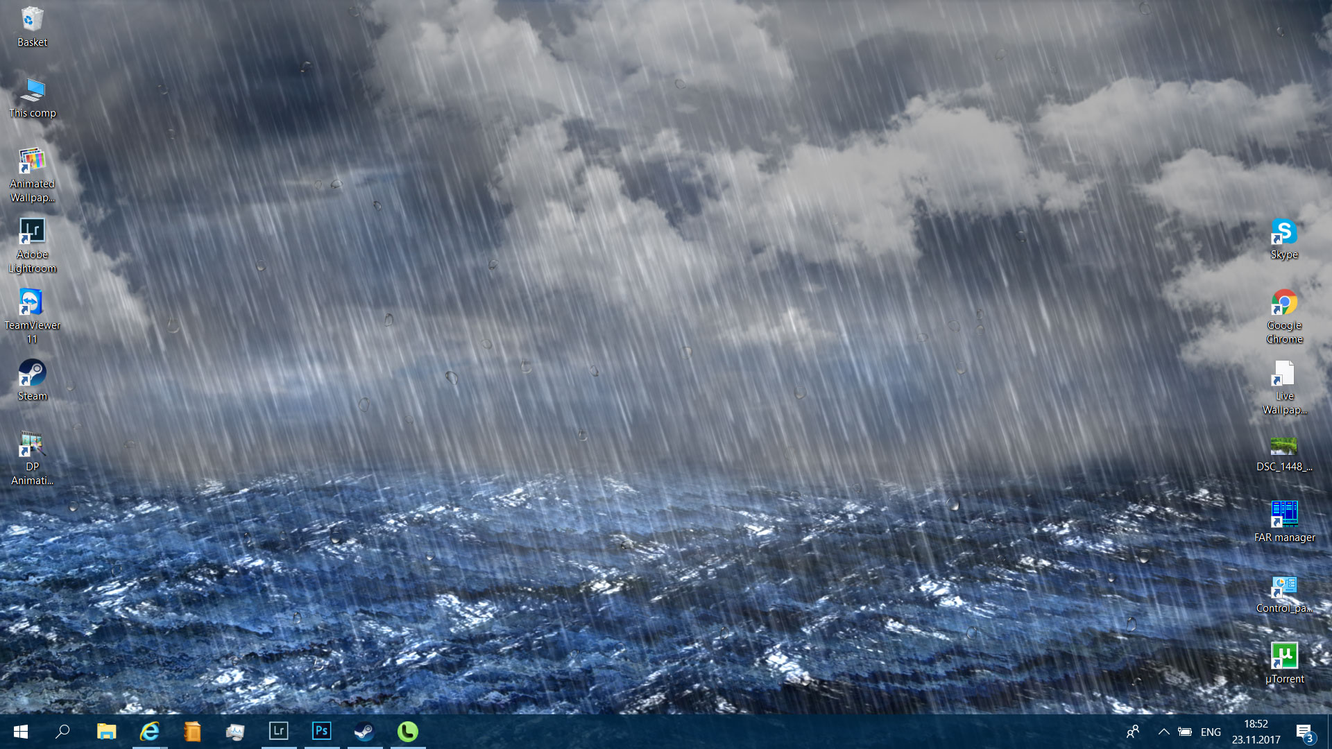 Rain Live Wallpaper For Pc Free Download - HD Wallpaper 