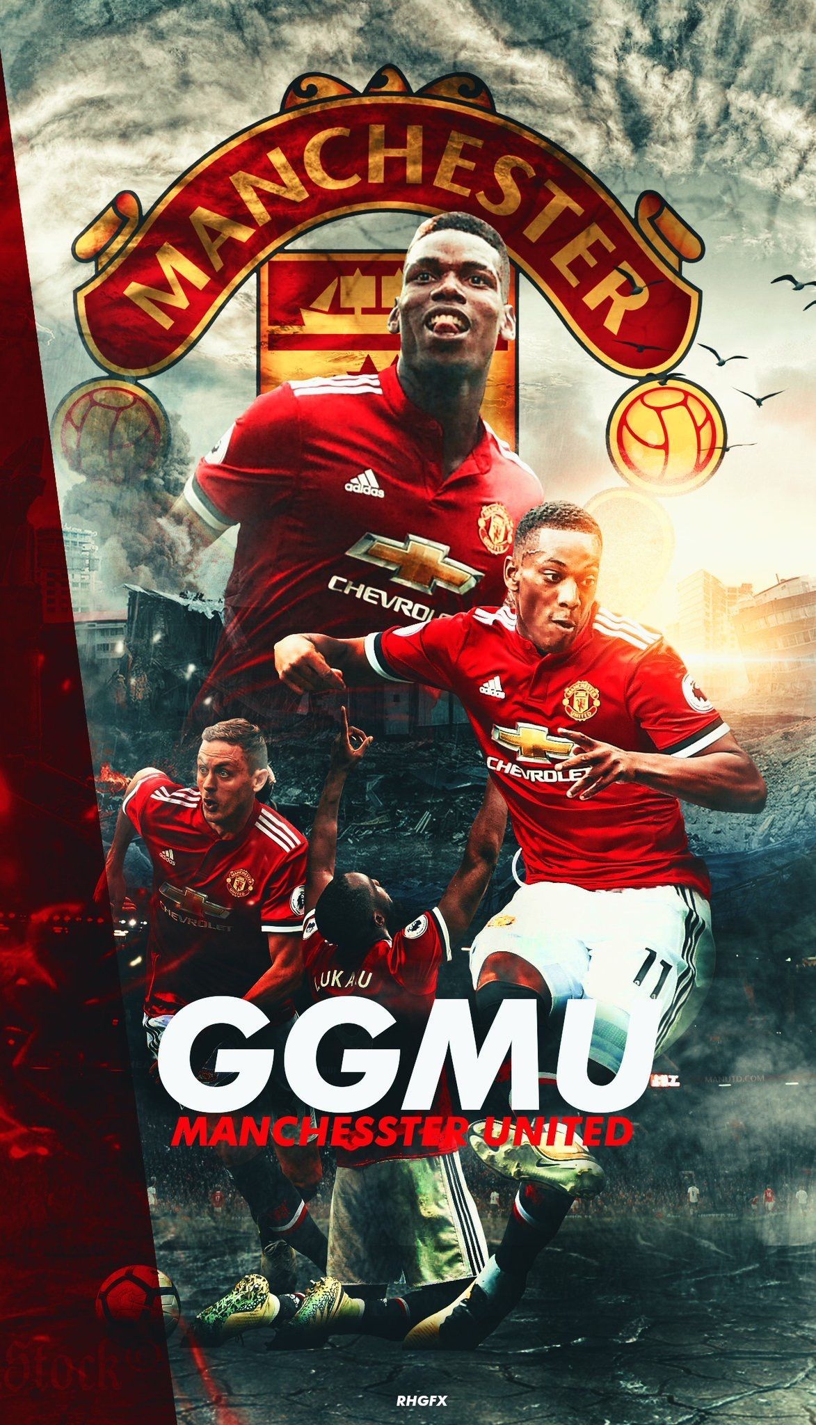 Download Wallpaper Manchester United 2018 - HD Wallpaper 