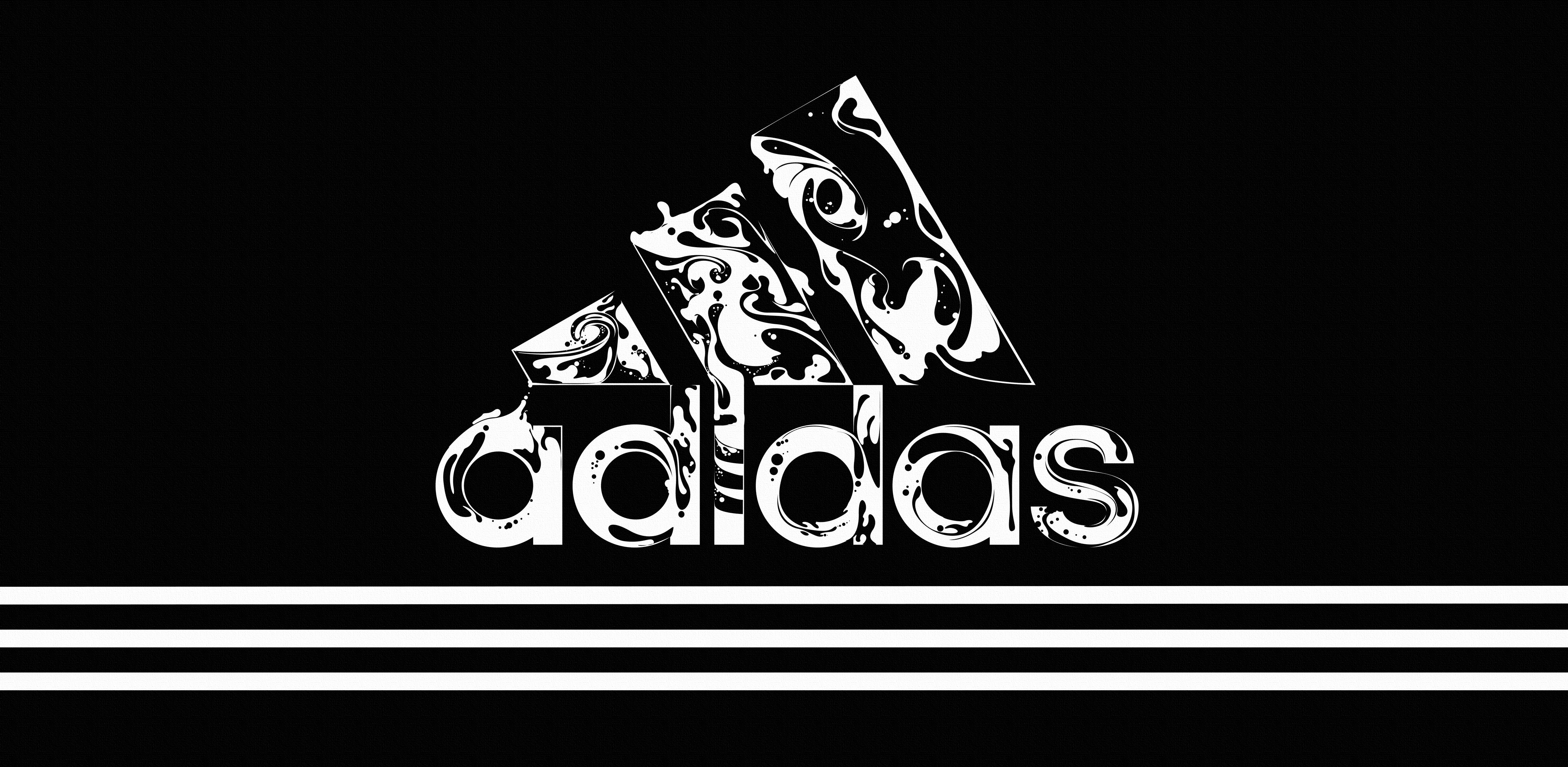 Adidas Logo Black And White Hd Wallpaper Wallpaper - Adidas Logo Black And White - HD Wallpaper 