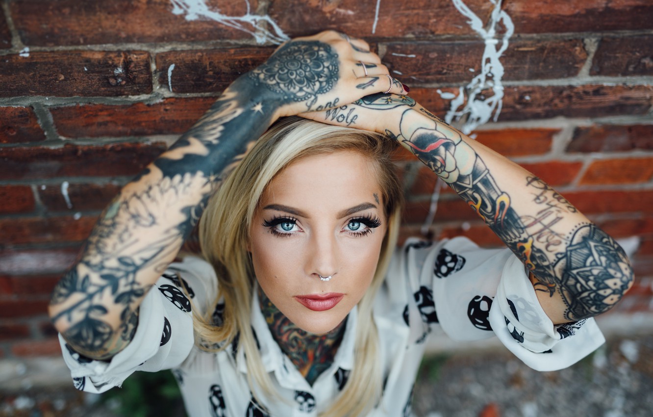 Photo Wallpaper Eyes, Tattoo, Tattoo, Madisonskye, - Madison Skye - HD Wallpaper 