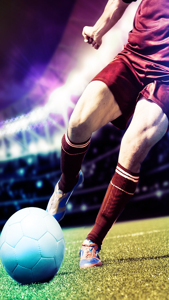 Kick The Football Iphone Wallpaper - Iphone 6 Football Hd - HD Wallpaper 