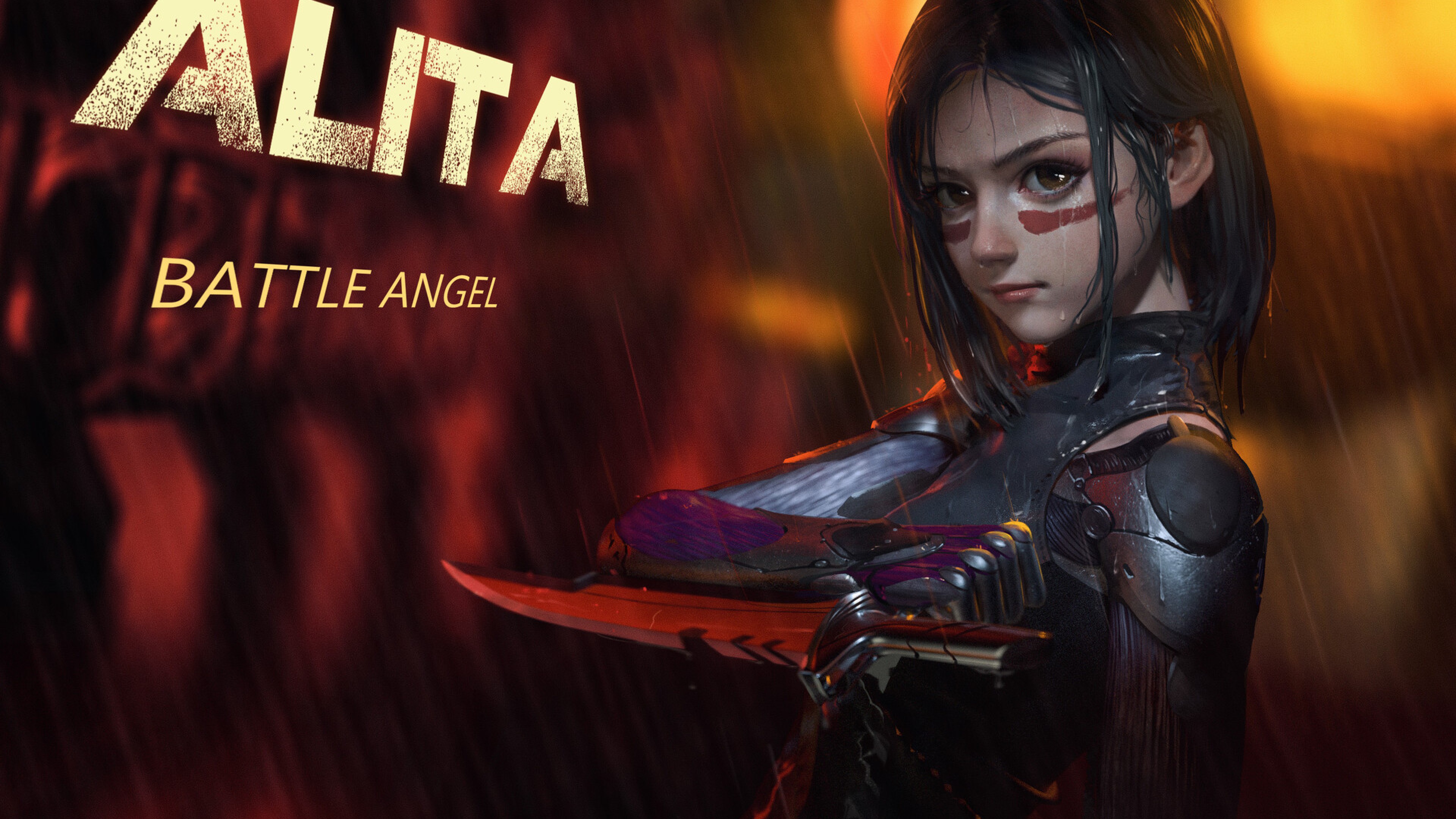 Alita Battle Angel Art - HD Wallpaper 