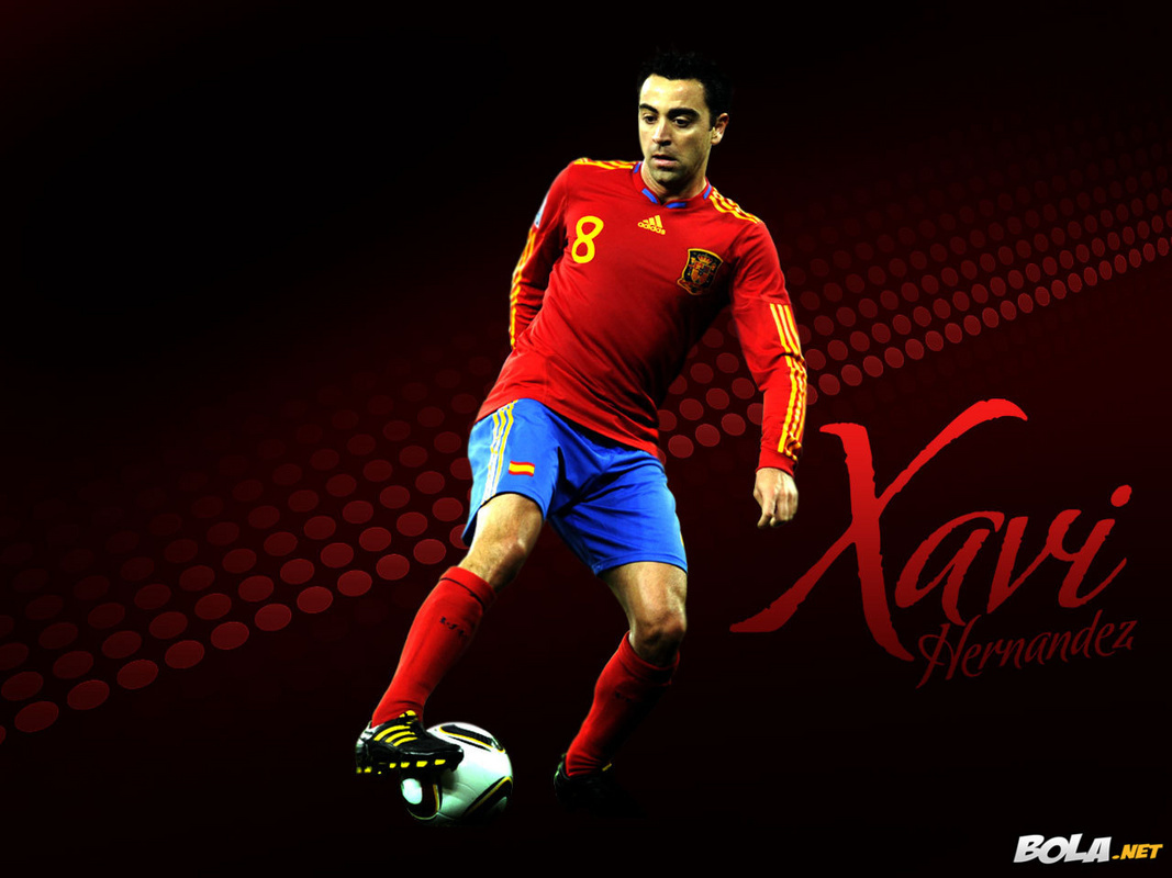 Xavi Spanish National Team Wallpaper - Best Football Player Hd - HD Wallpaper 