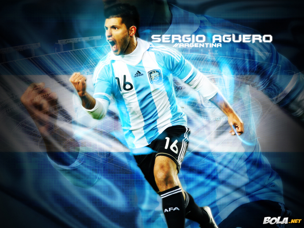 Sergio Kun Aguero Argentina 2013 2014 Wallpaper Hd - Kun Aguero En Argentine - HD Wallpaper 