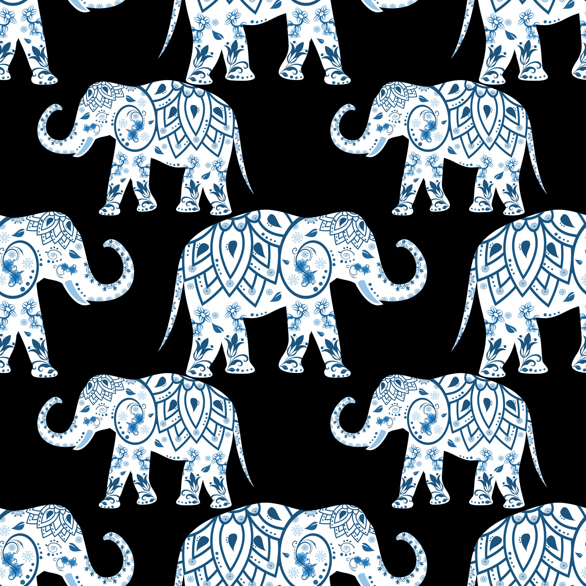 Elephant Elephants Wallpaper Free Photo - Elephant Pattern - 1920x1920  Wallpaper 