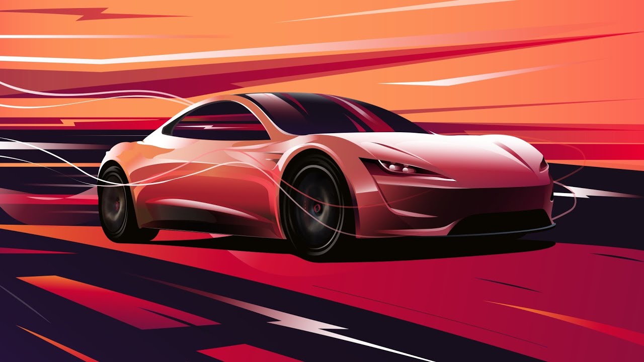 Tesla Roadster 2020 Wallpaper 4k - HD Wallpaper 