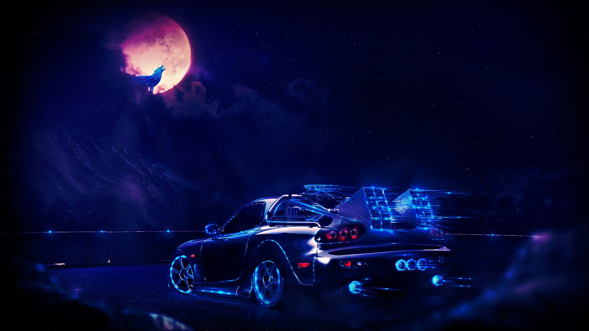 Neon Car Wallpaper Hd - HD Wallpaper 