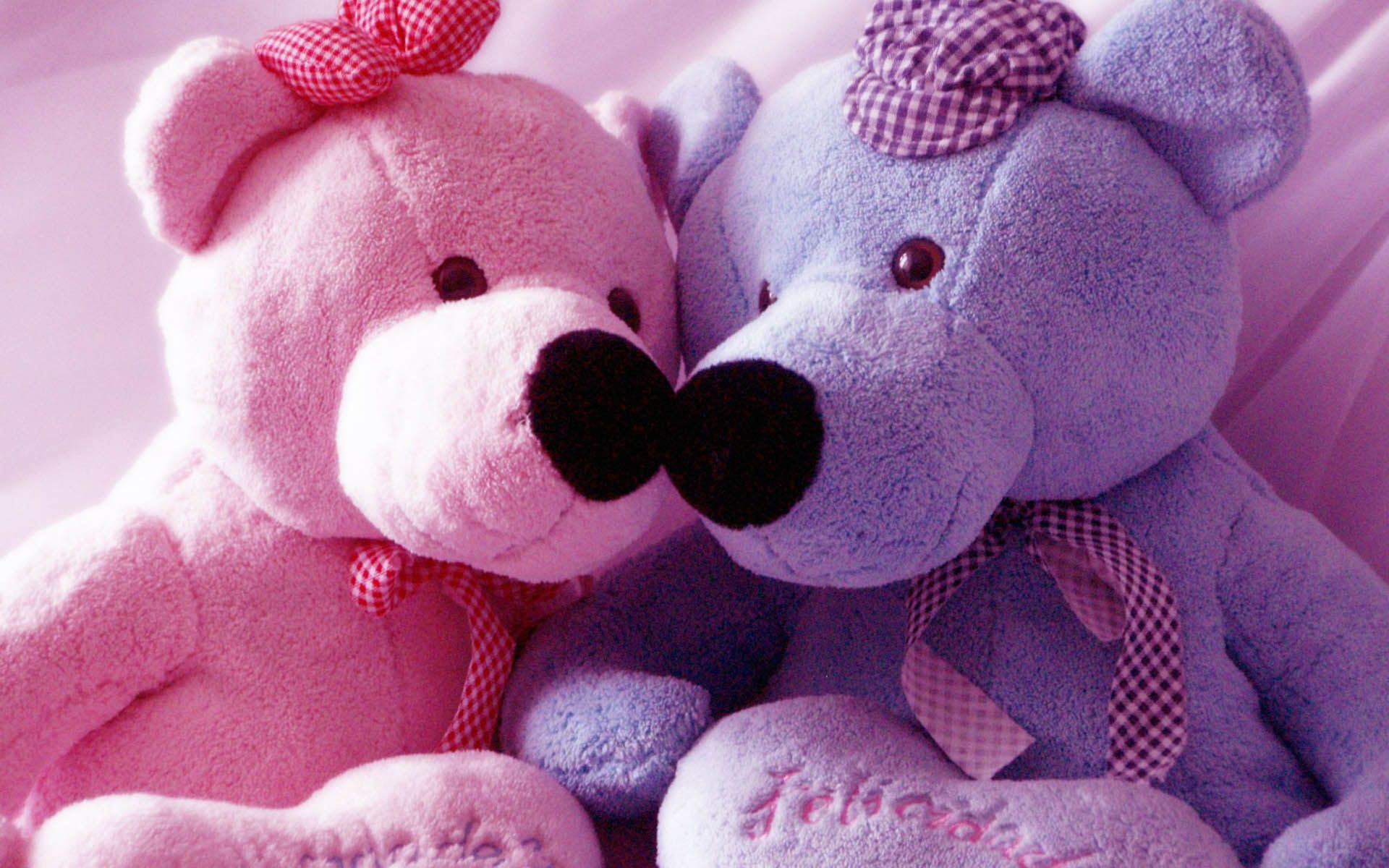 Cute Pink Teddy Bear Wallpapers For Desktop - HD Wallpaper 