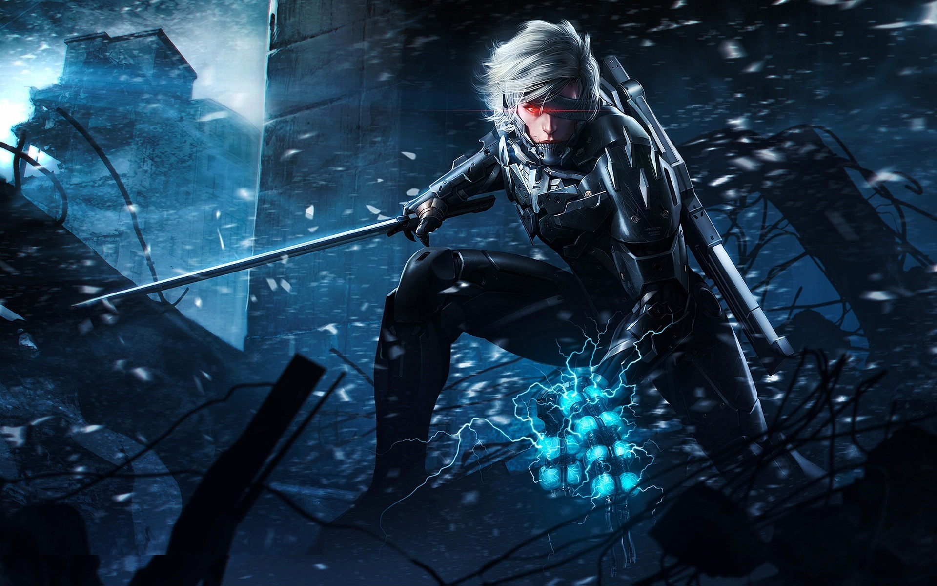 Metal Gear Rising Art - HD Wallpaper 