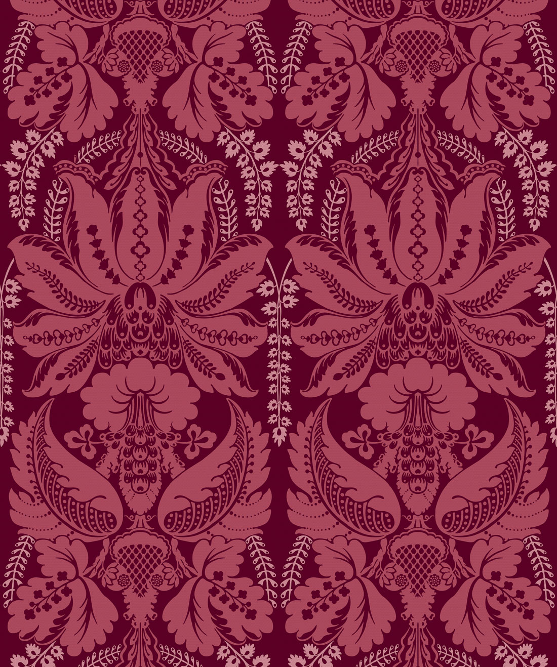 Damask Wallpaper Peel And Stick Pink - HD Wallpaper 