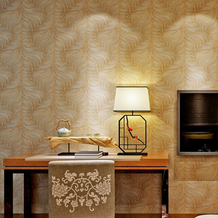 Sofa Background Art Deco Textured Wallpaper Leaf Design - Interior Design - HD Wallpaper 