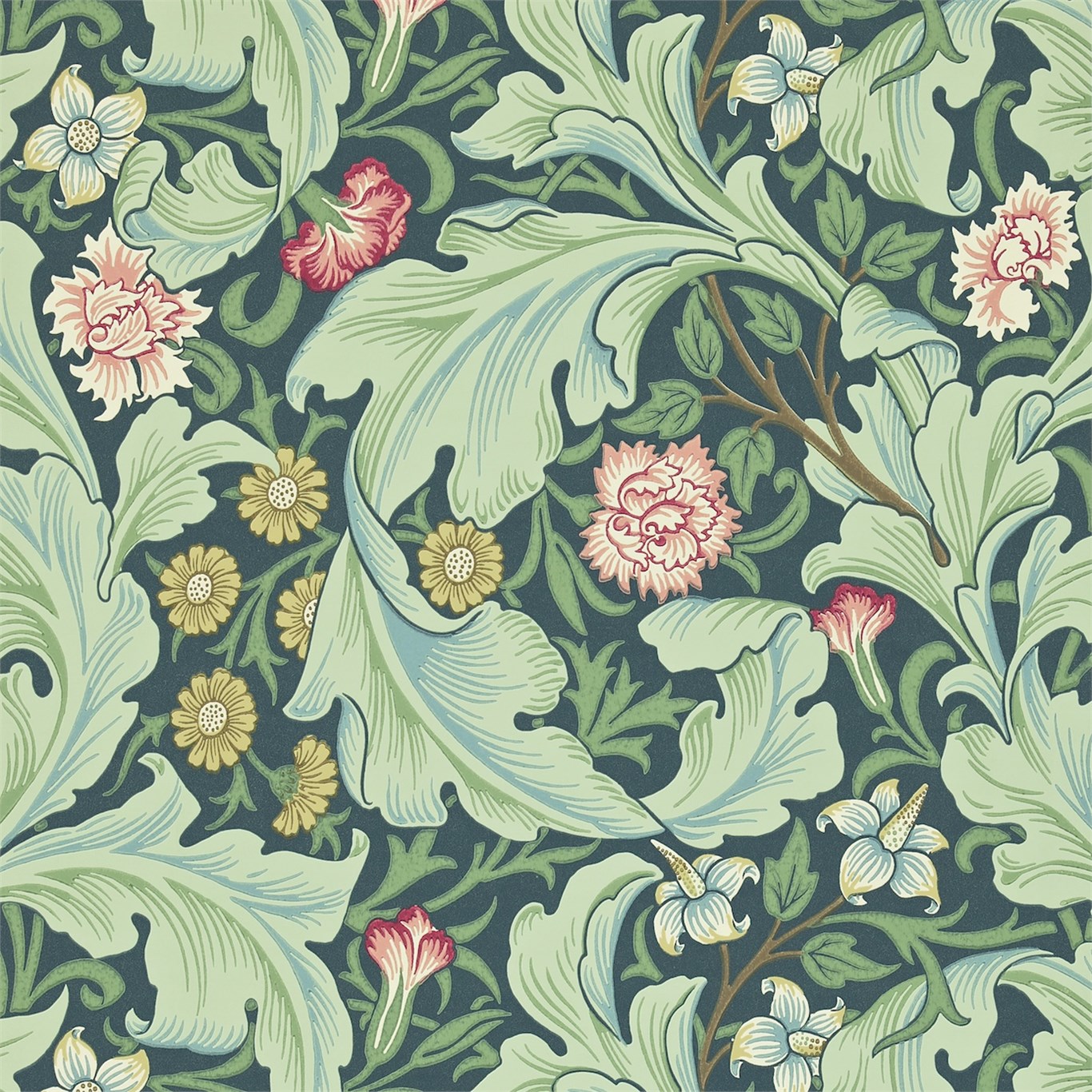 Leicester, A Wallpaper By Morris & Co - Leicester Wallpaper William Morris - HD Wallpaper 