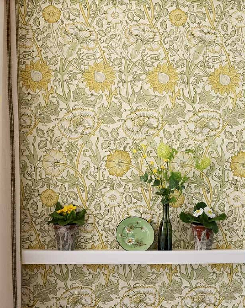 Pink And Rose Wallpaper William Morris - HD Wallpaper 