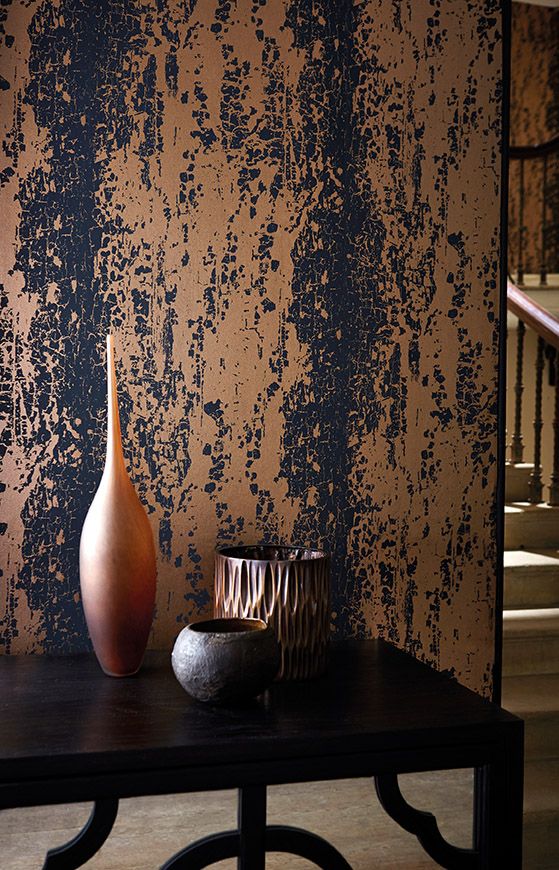 Harlequin Wallpaper For Winter - Black And Copper Wallpaper Uk - HD Wallpaper 