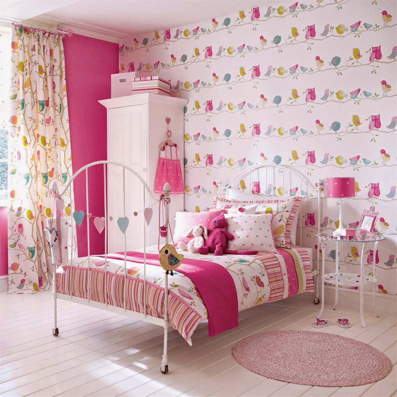 Pink Wallpapers For Girls Room - HD Wallpaper 
