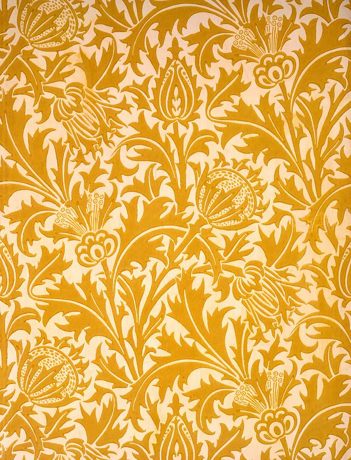 William Morris Wallpaper Thistle - HD Wallpaper 