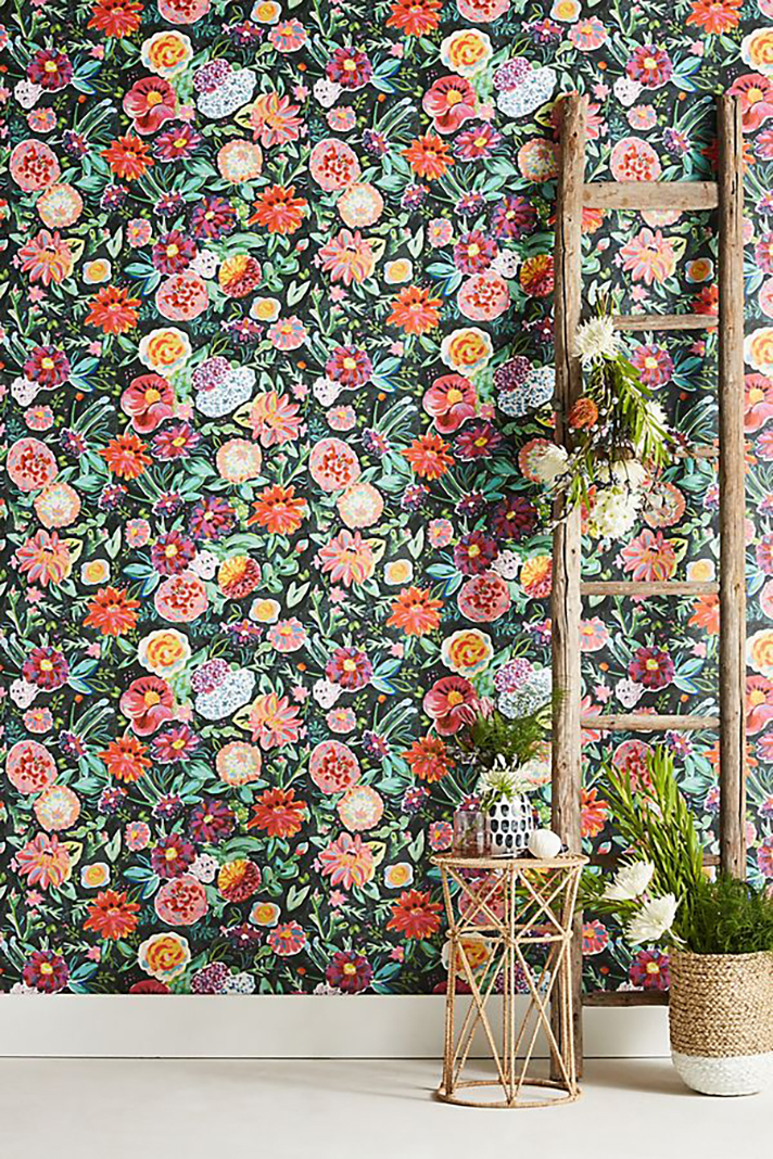 2019 Wants You To Fill Your Home With Bold Print Wallpaper - Flower Wallpaper Trends 2019 - HD Wallpaper 