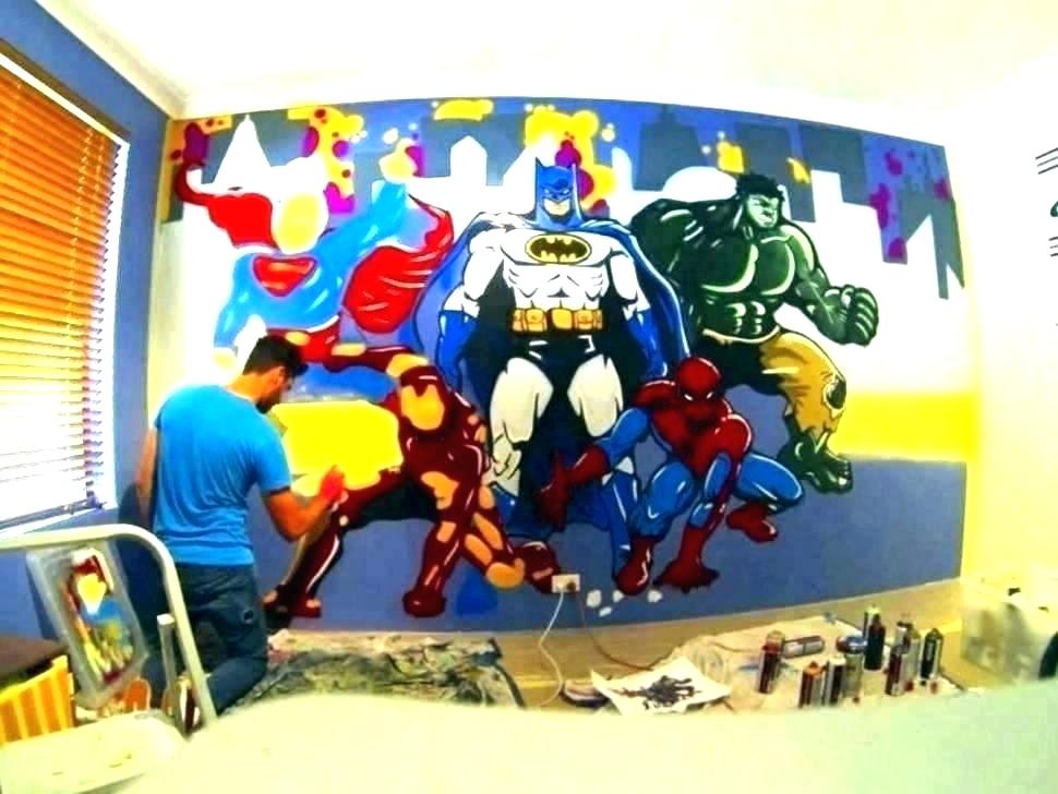 Super Heroes Boy Room - HD Wallpaper 