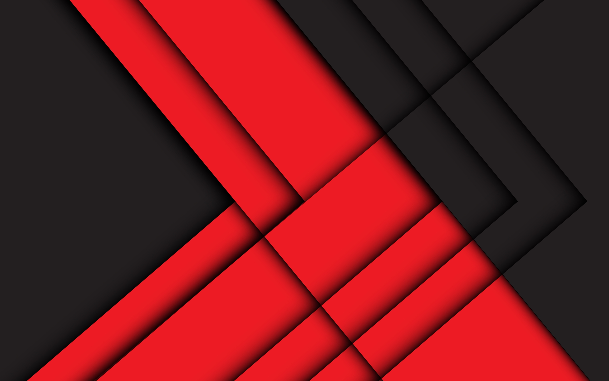 Wallpaper Of Artistic, Black, Geometry, Red, Shapes - Geometric Shapes  Background Hd - 2560x1600 Wallpaper 