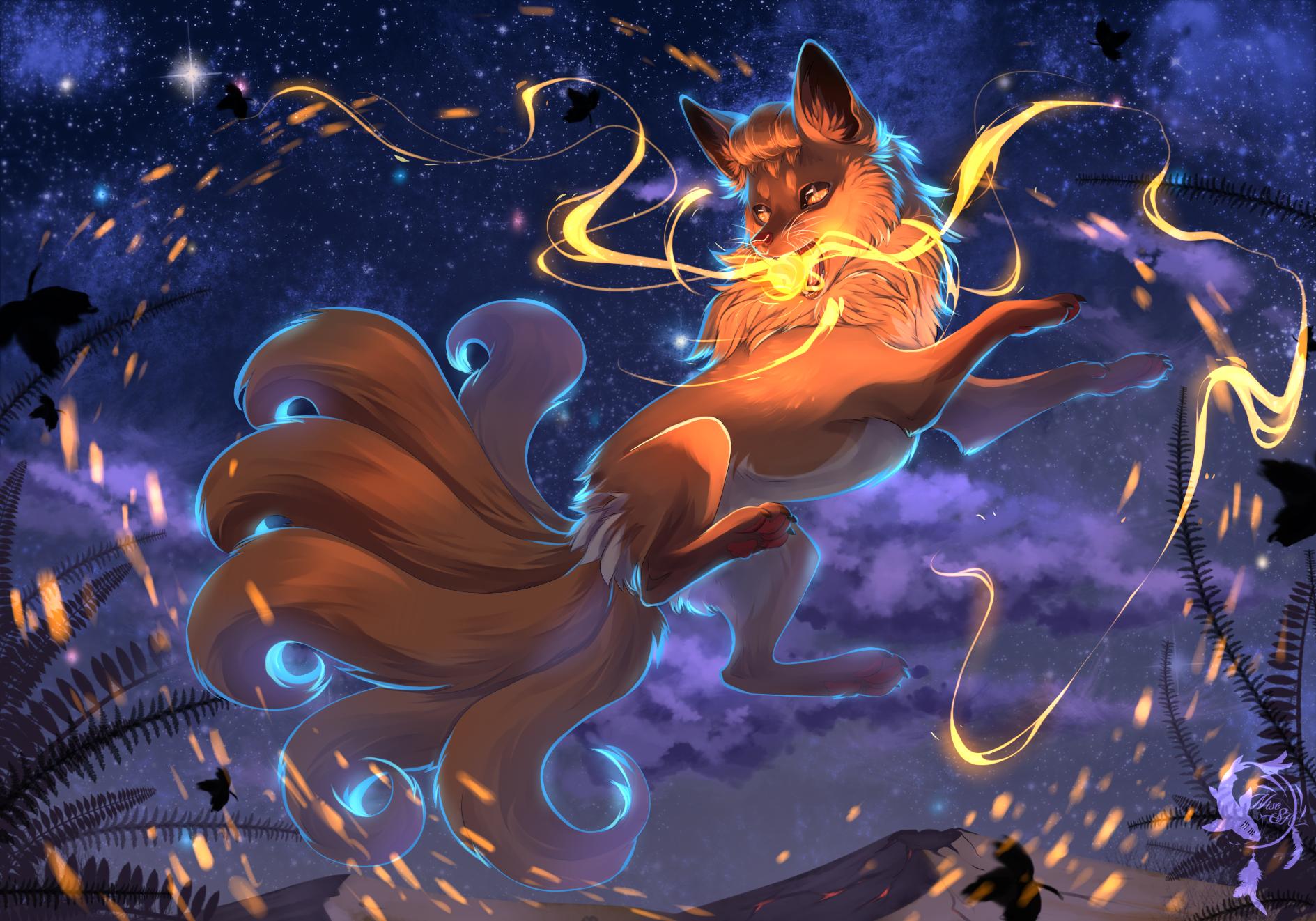Fantasy Fox Art - HD Wallpaper 