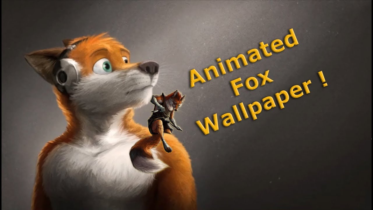 Animated Fox - HD Wallpaper 