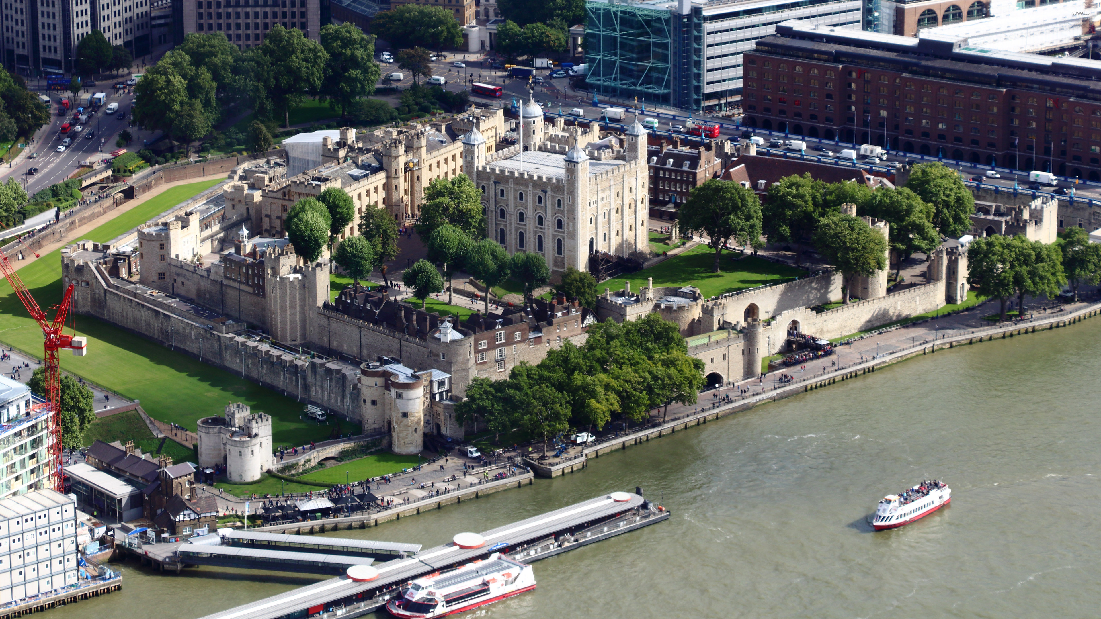 Aerial View Of Tower Of London - HD Wallpaper 