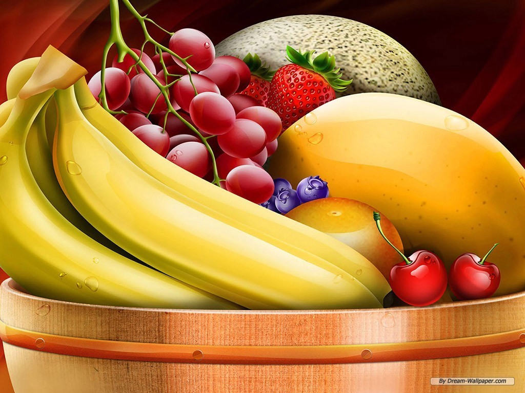 Mixed Fruit Wallpaper - Fruits In A Basket Painting - HD Wallpaper 