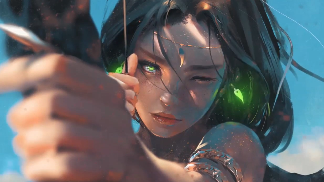 Beautiful Indian Green Eyes Fantasy Free Animated Wallpaper - Beautiful Eyes Fantasy - HD Wallpaper 