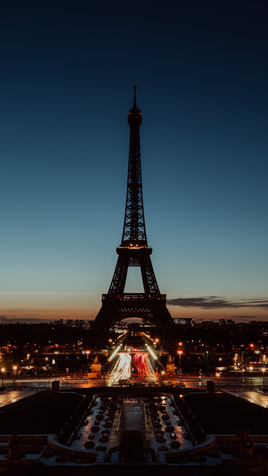 Wallpaper Eiffel Tower, Paris, Night, City Lights - Eiffel Tower - HD Wallpaper 