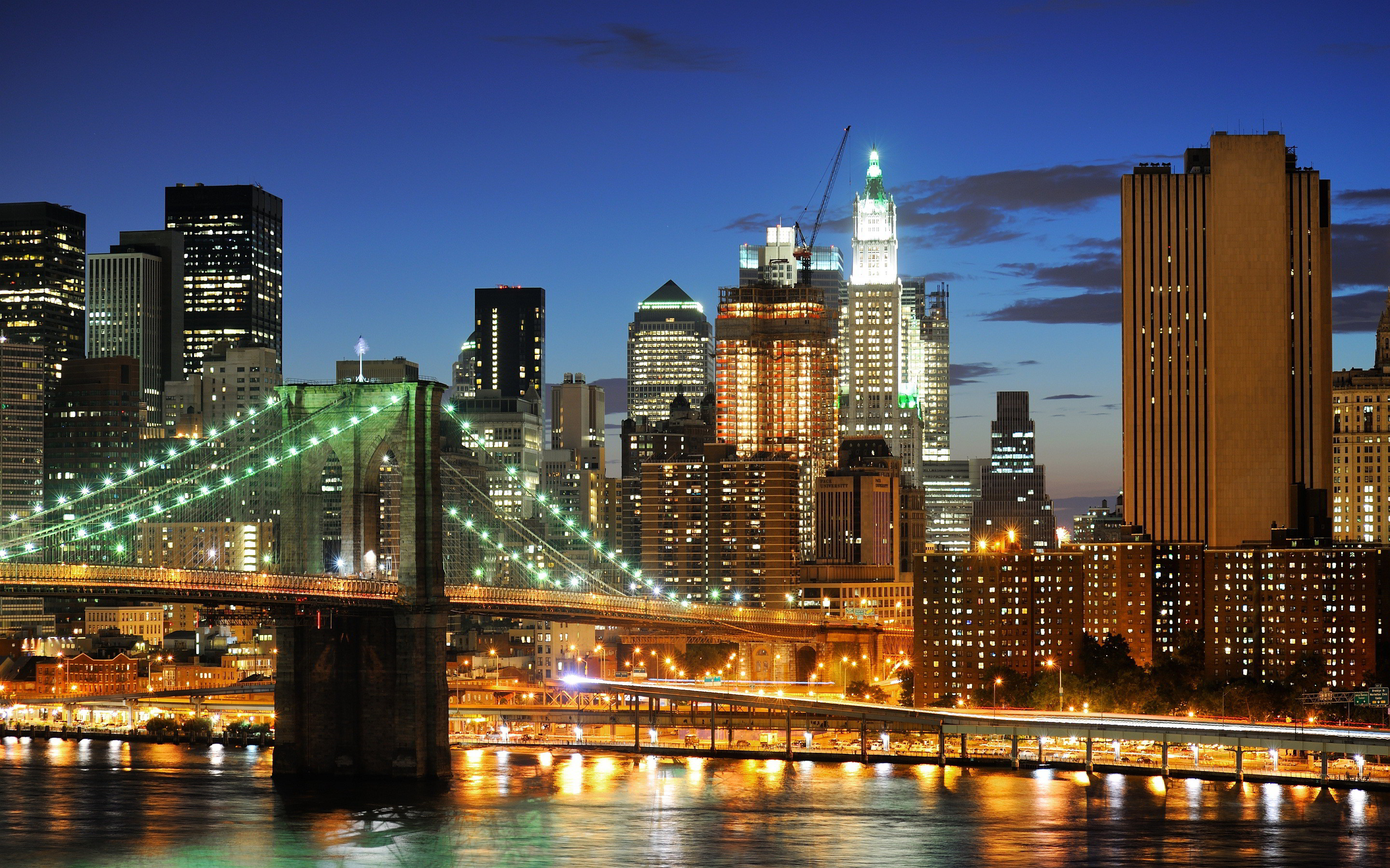 Attractive City Manhattan Bridge Double Decker New - New York City Images Hd - HD Wallpaper 