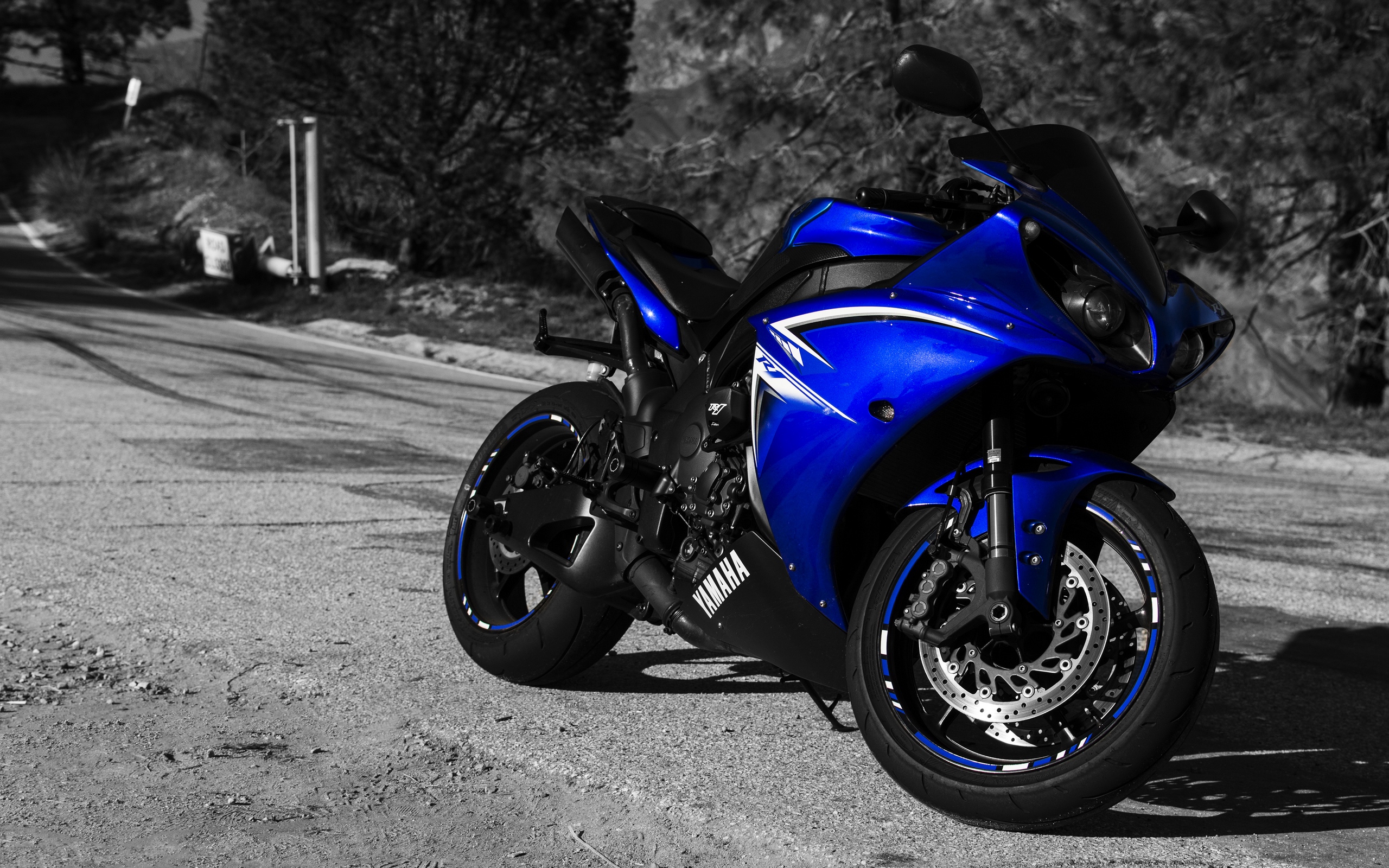 Wallpaper Of Yamaha Yzf-r1, Motorcycle, Sportbike Background - HD Wallpaper 