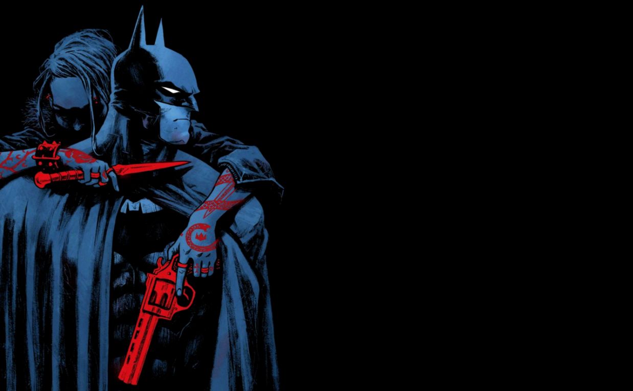 Wallpaper Red Black Knife Batman Costume Weapons Hero - All Star Batman #13 - HD Wallpaper 