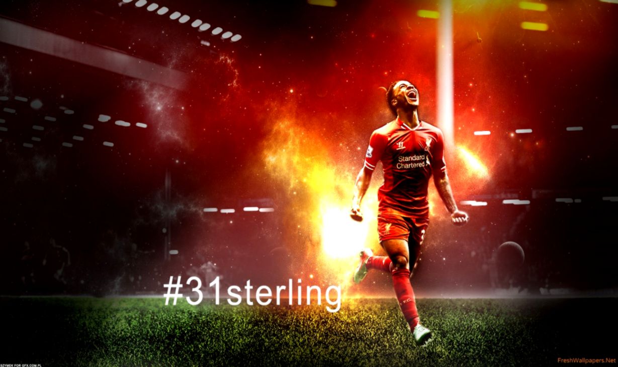 Raheem Sterling 2015 Rising Star Of Liverpool Wallpapers - Sterling Liverpool - HD Wallpaper 