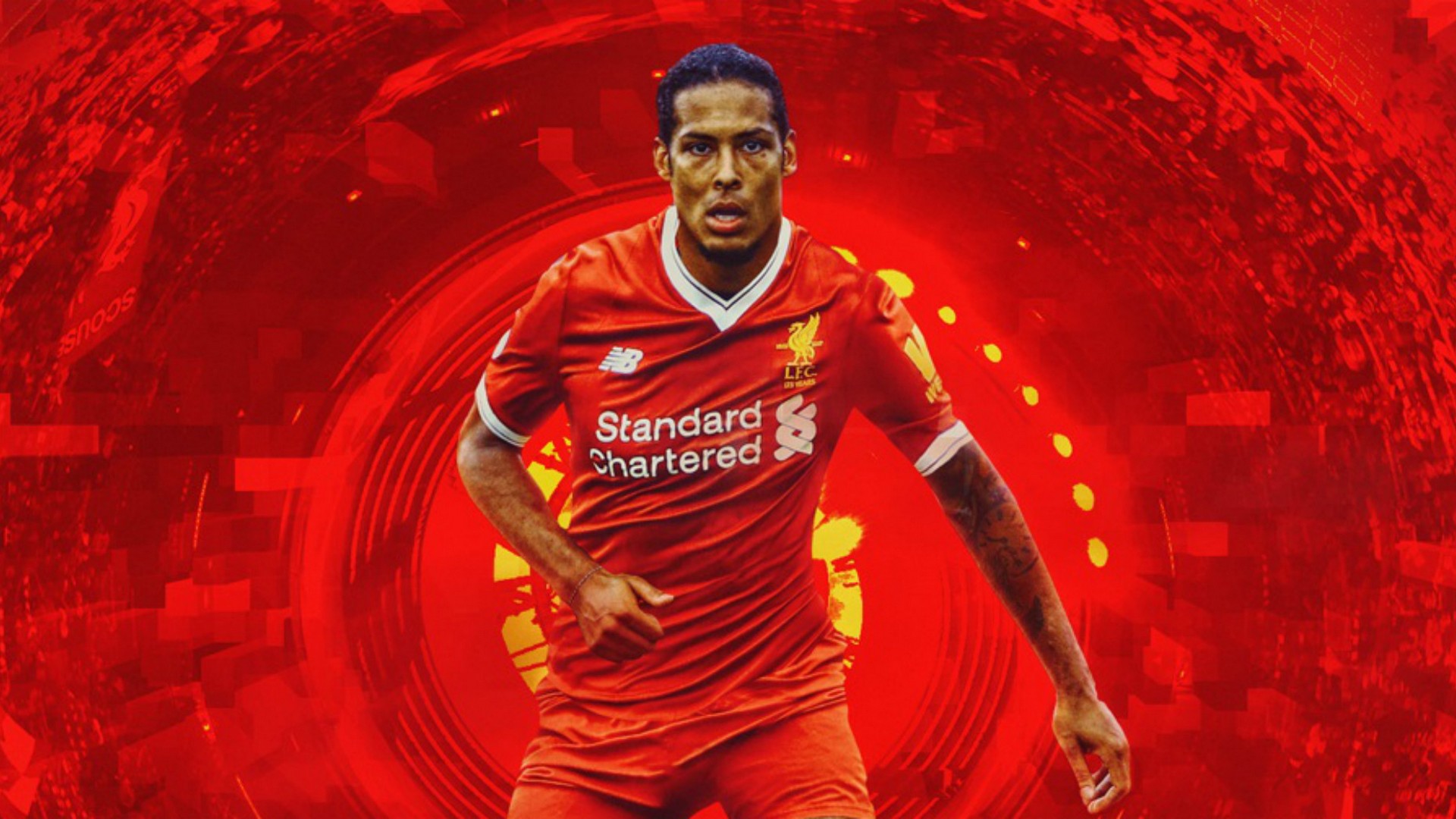 Virgil Van Dijk Liverpool Wallpaper - Virgil Van Dijk Wallpaper 4k - HD Wallpaper 