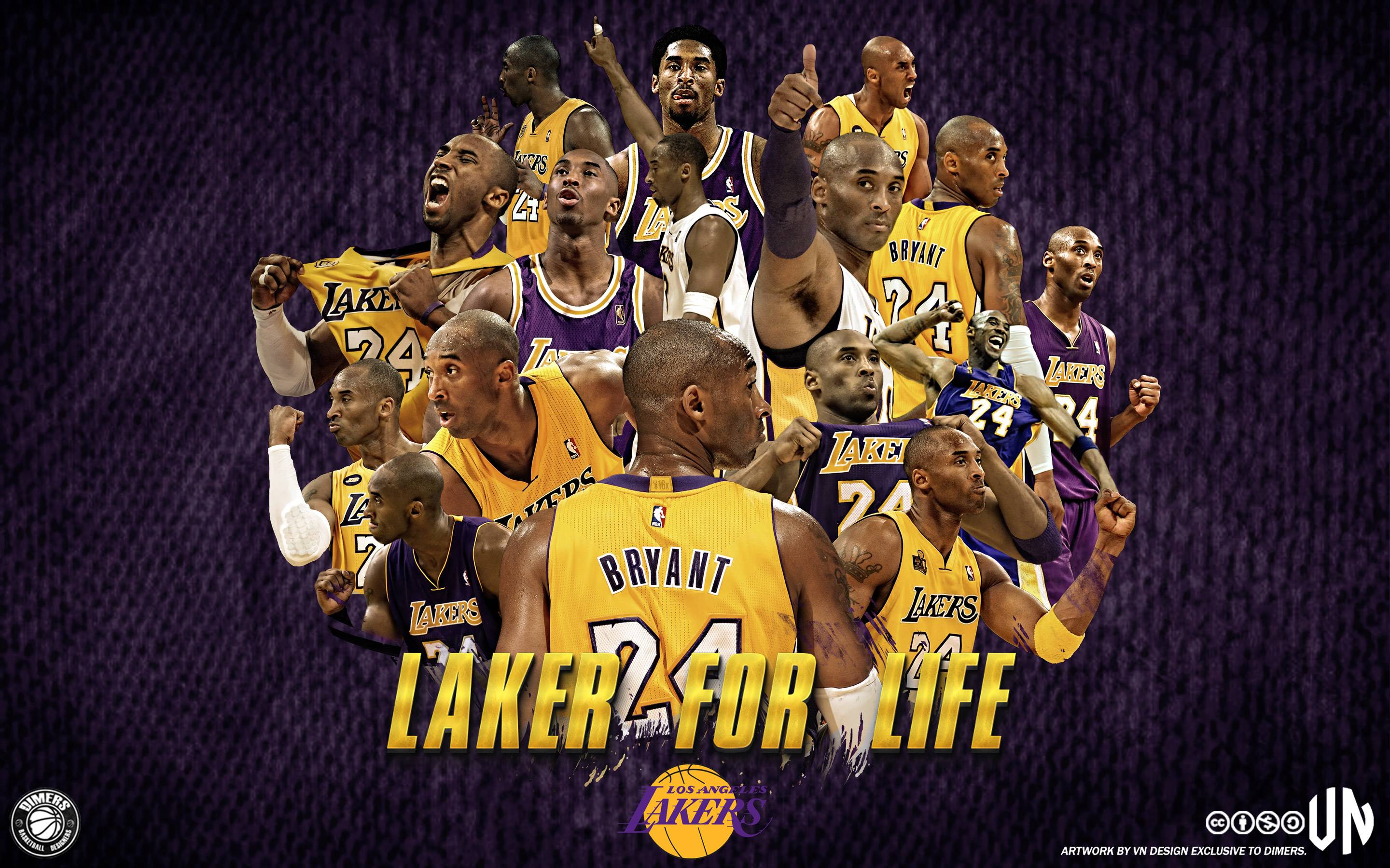 Los Angeles Lakers - Kobe Bryant Lakers - HD Wallpaper 