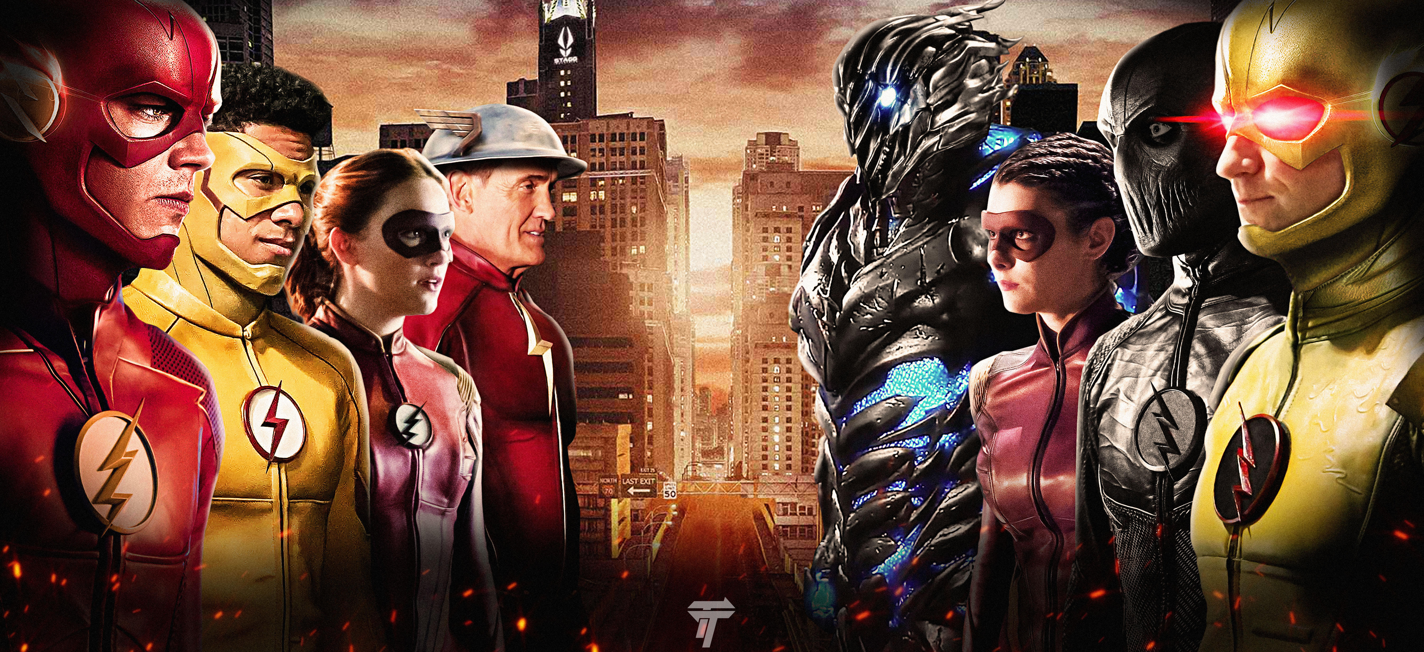 Top Ten Speedsters In The Flash - HD Wallpaper 