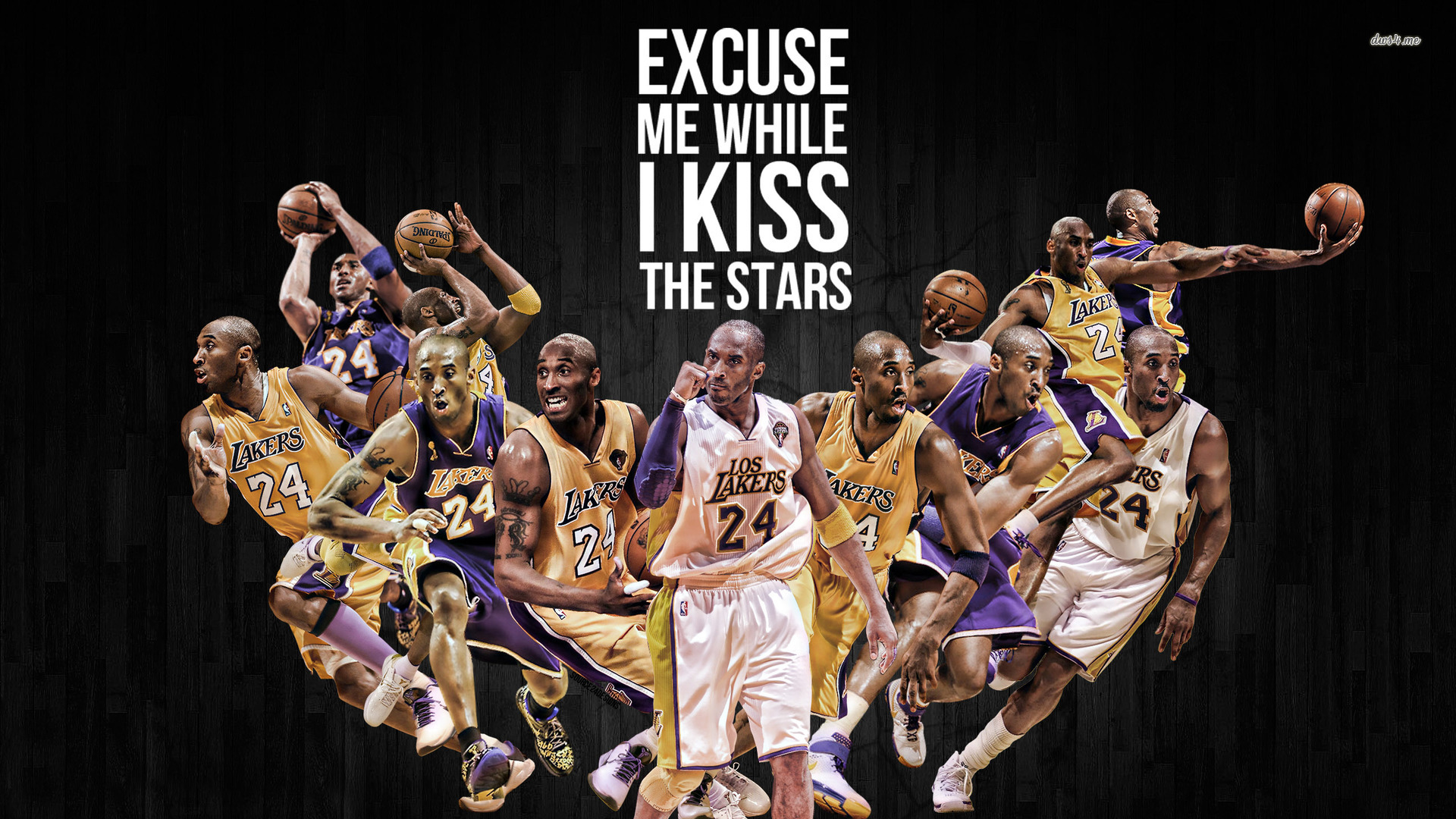 Excuse Me While I Kiss The Stars Kobe Bryant - HD Wallpaper 
