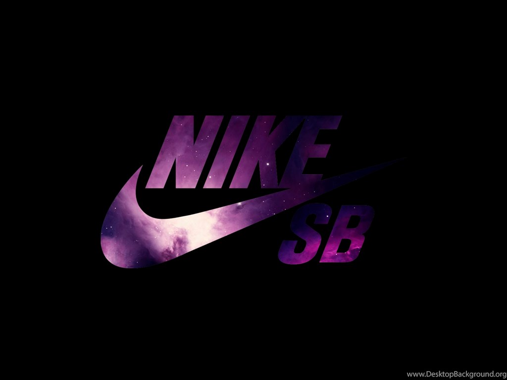 Nike, Logo, Purple, Black Backgrounds Wallpaper,nike - Black And Purple Nike Logo - HD Wallpaper 