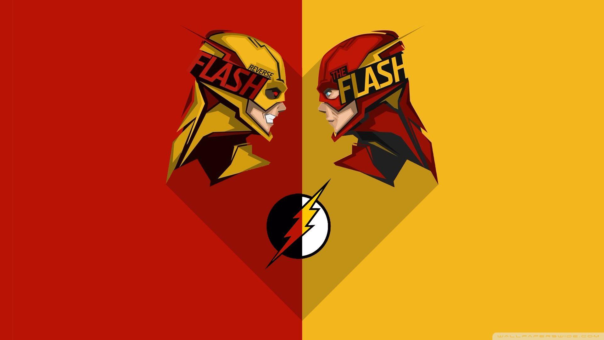 Flash And Reverse Flash - HD Wallpaper 