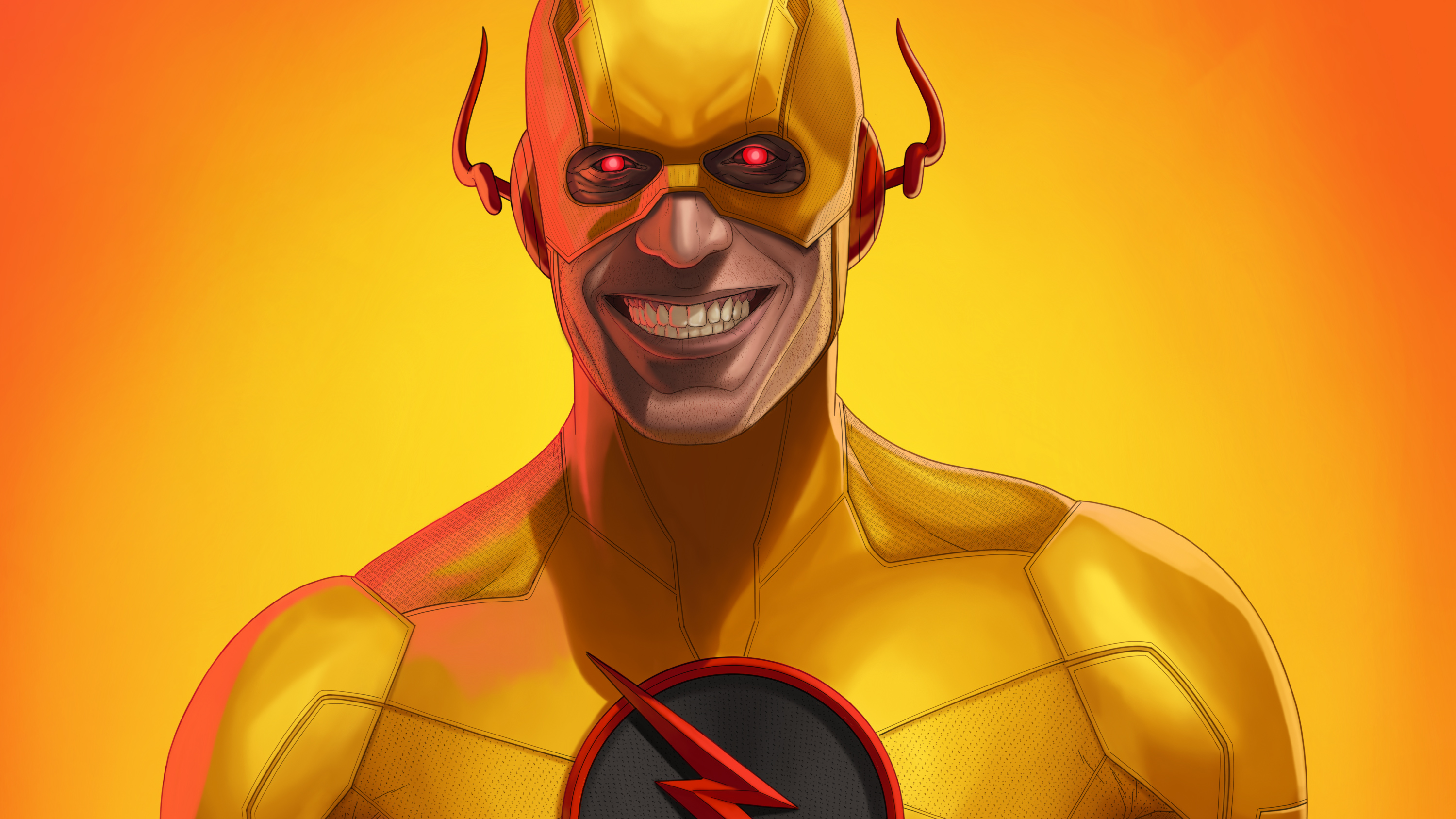 Reverse Flash Fan Art - HD Wallpaper 