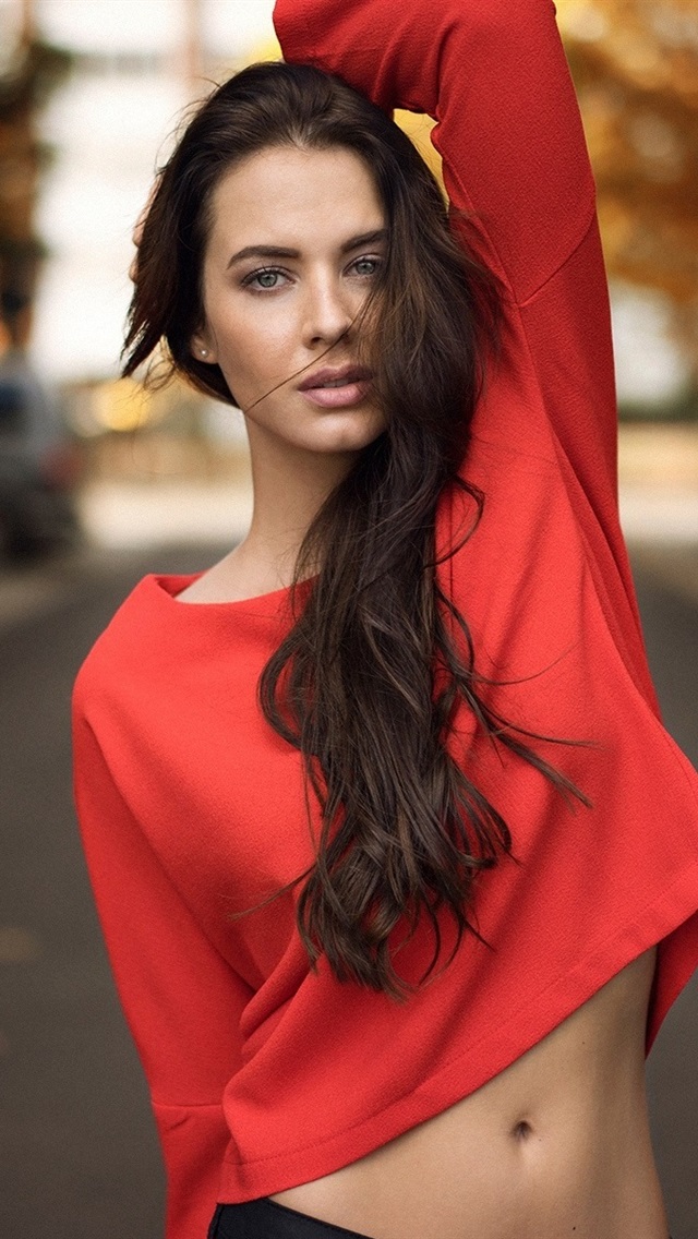 Beautiful Girl In Red Dress - HD Wallpaper 