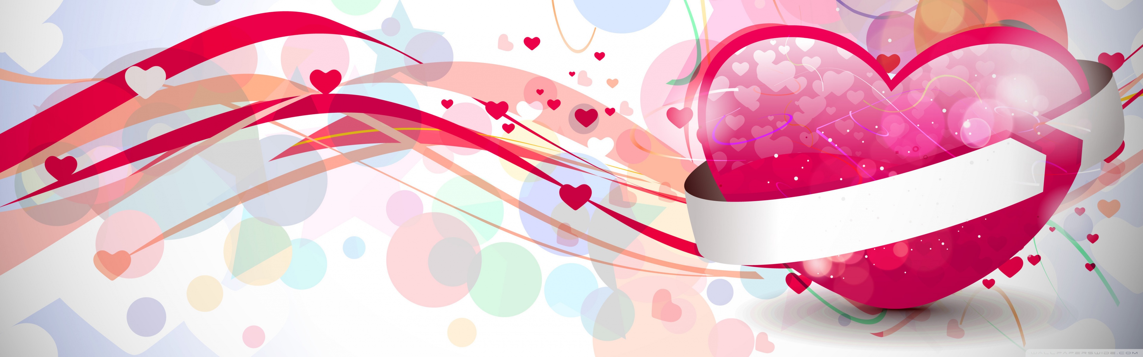 Valentines Day Wide Background - HD Wallpaper 