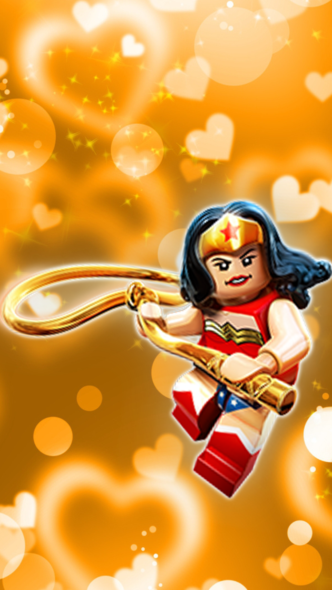 Lego Wonder Woman Art - HD Wallpaper 