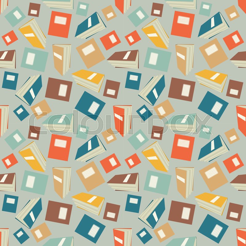 Book Wallpaper Pattern - HD Wallpaper 