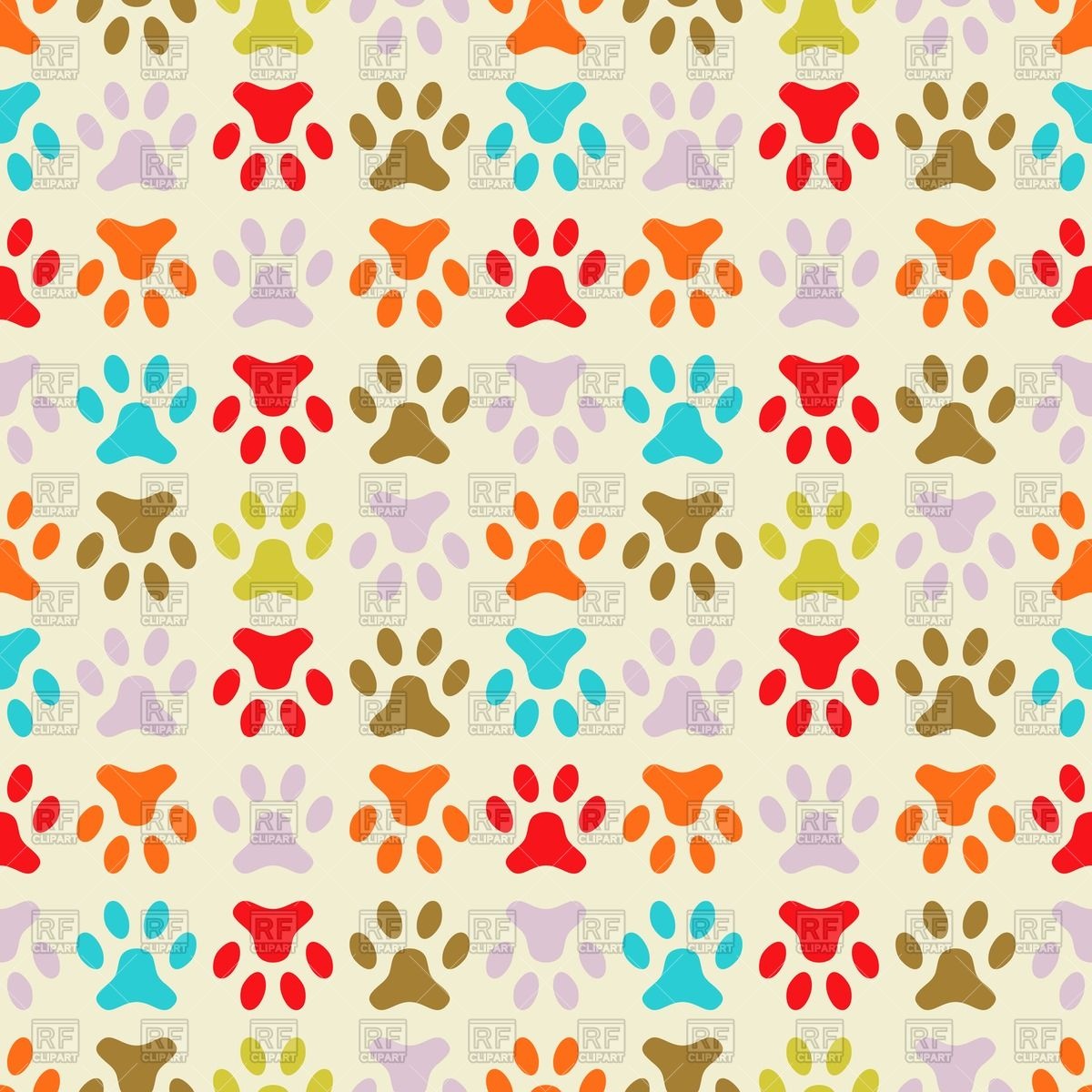 Colorful Wallpaper With Dog S Paw Prints Vector Image - Cartoon Paw Print Background - 1200x1200 Wallpaper Colorful Wallpaper With Dog S Paw Prints Vector Image - Cartoon Paw Print Background - 1200x1200 Wallpaper