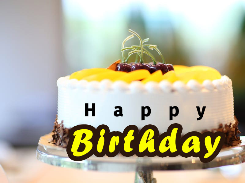 Happy Birthday Wallpaper - Birthday Cake - HD Wallpaper 