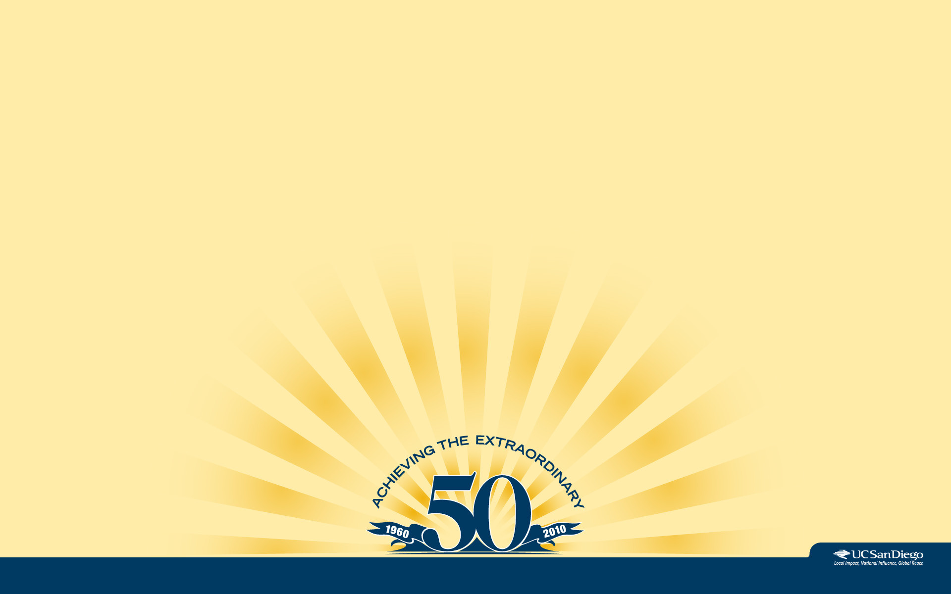 Ucsd 50th Anniversary Logo Wallpaper - Ucsd 50th Anniversary - HD Wallpaper 