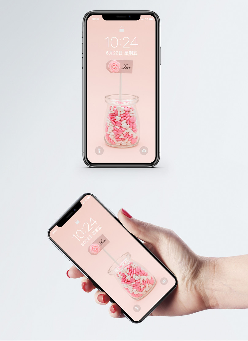 Bottle Love Cellphone Wallpaper - รูป การ์ตูน มือ ถือ - HD Wallpaper 